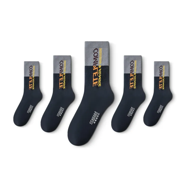 Taste The Color Knee High Socks Unisex 5 Pack-42