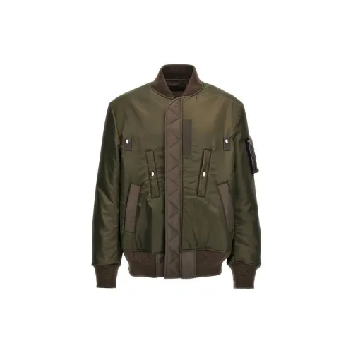 Sacai Jackets Men Army Green