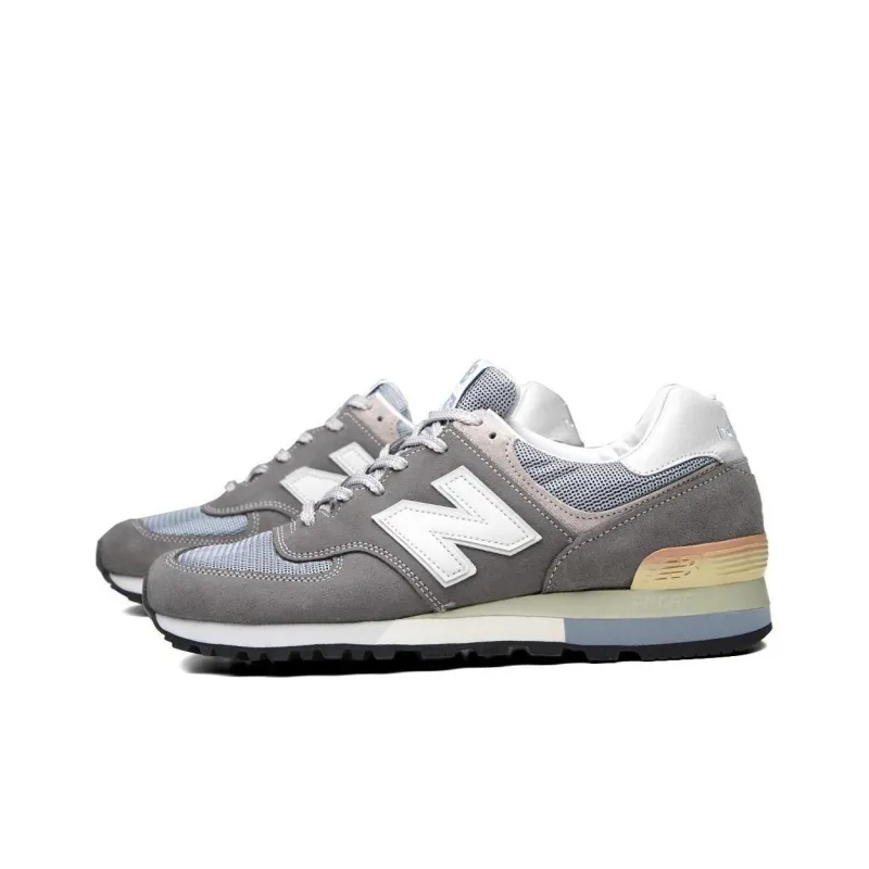 New Balance NB 575 Abrasion Resistant Breathable Low Top Running Shoes Unisex White Gray-1