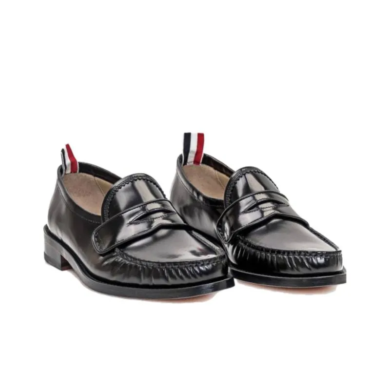 THOM BROWNE Ruched Detail Slip On Loafers Women's-2