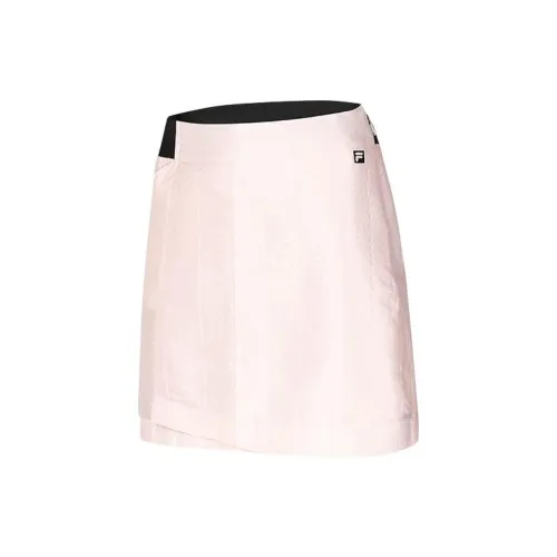 FILA GOLF Series Denim Short Skirts Women's Sweet Pink