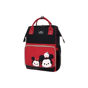 Disney Polyester Backpack Unisex Black/Red Pink Green