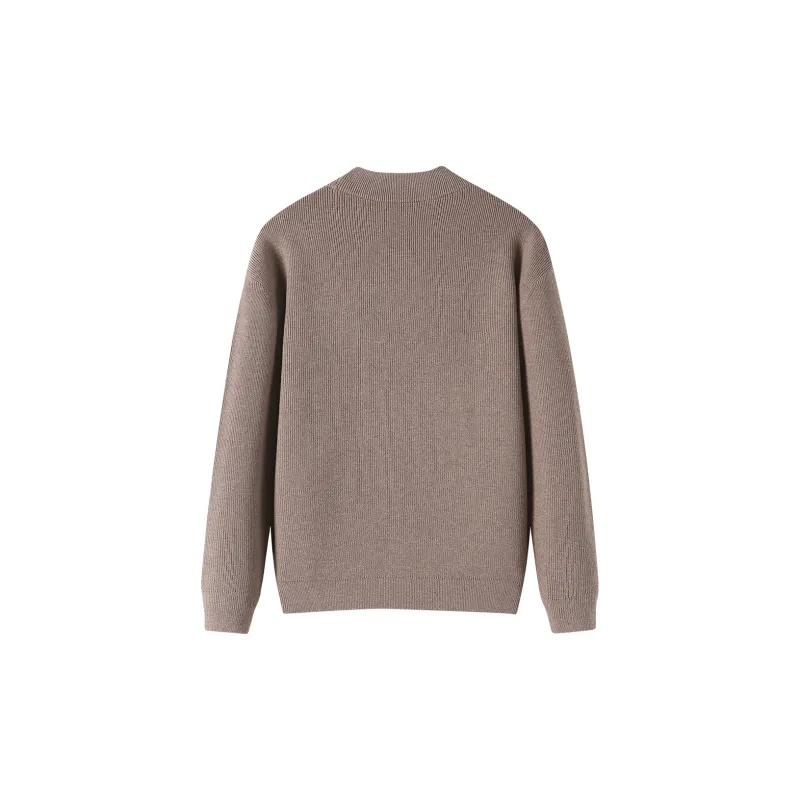 H-YXIANG Knitwear Men's Count Alpaca-1