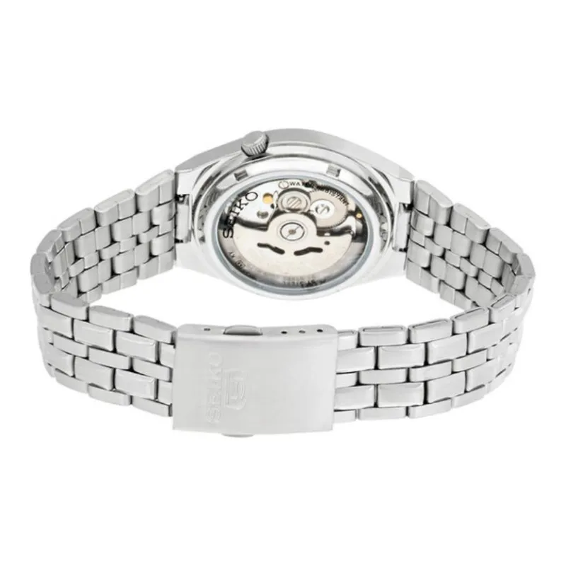 SEIKO Automatic Mechanical Movement Stainless Steel Strap Watch 37mm Men's Watch White Dial-3