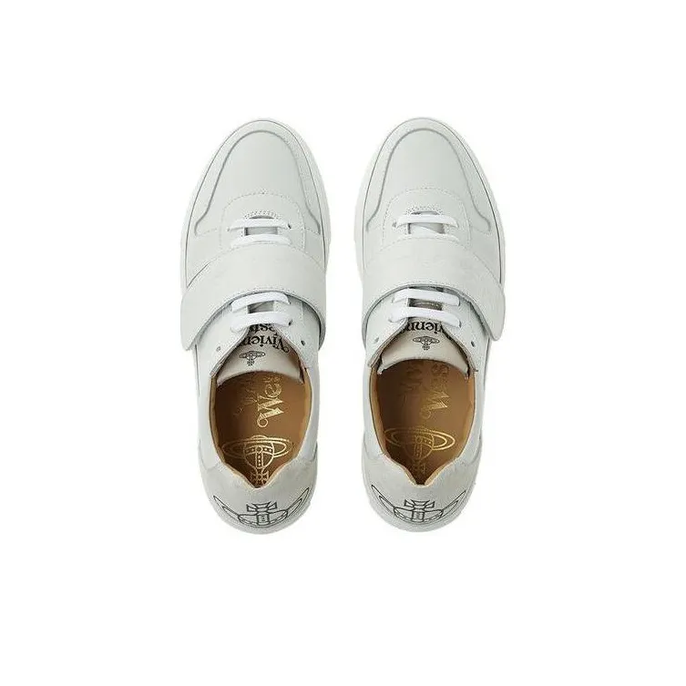 Vivienne Westwood Low Top Skateboard Shoes Women's White-3