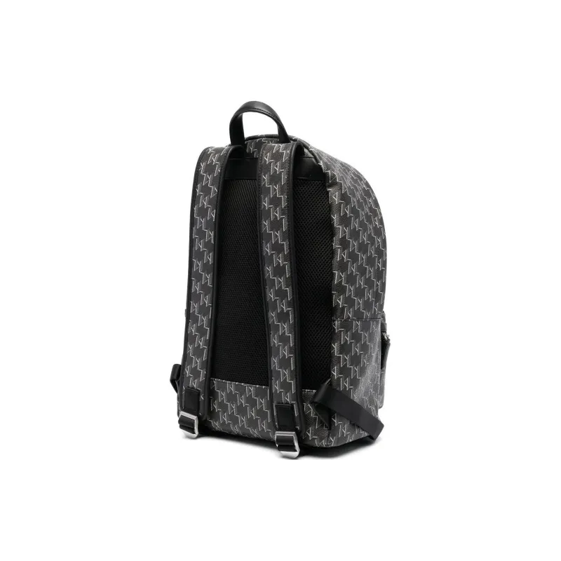 KARL LAGERFELD Polyurethane Backpack Men's Black-1