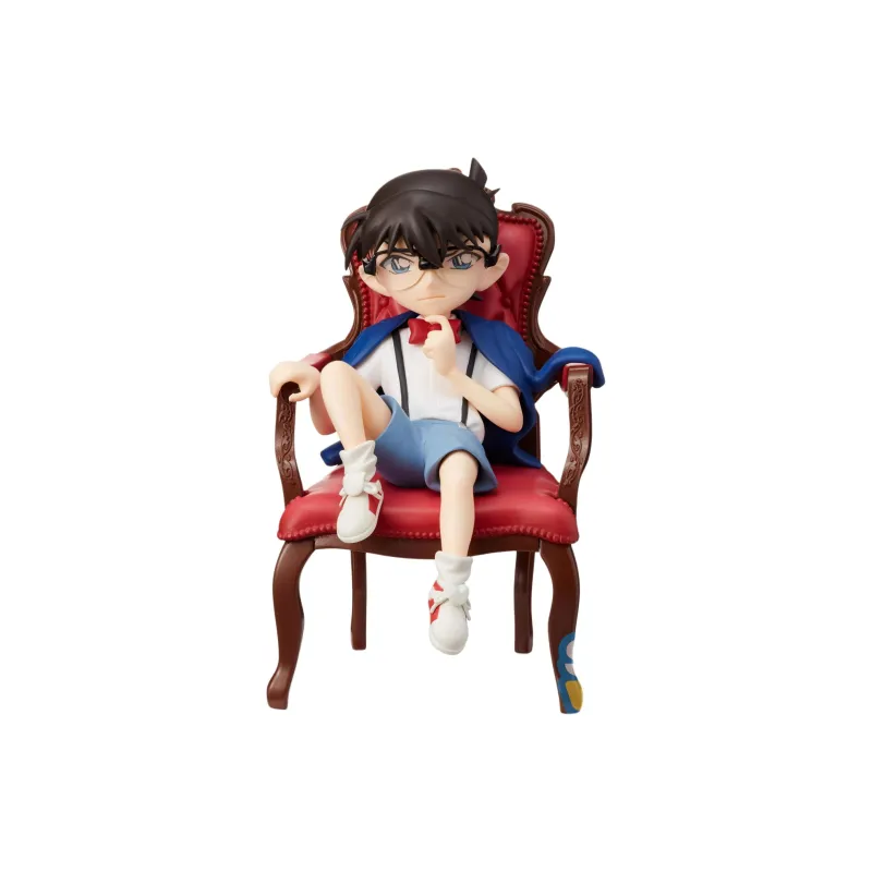 SEGA Detective Conan Edogawa Chair Elegant Seat For Esteemed Guests Bonus Gifts 12cm-0