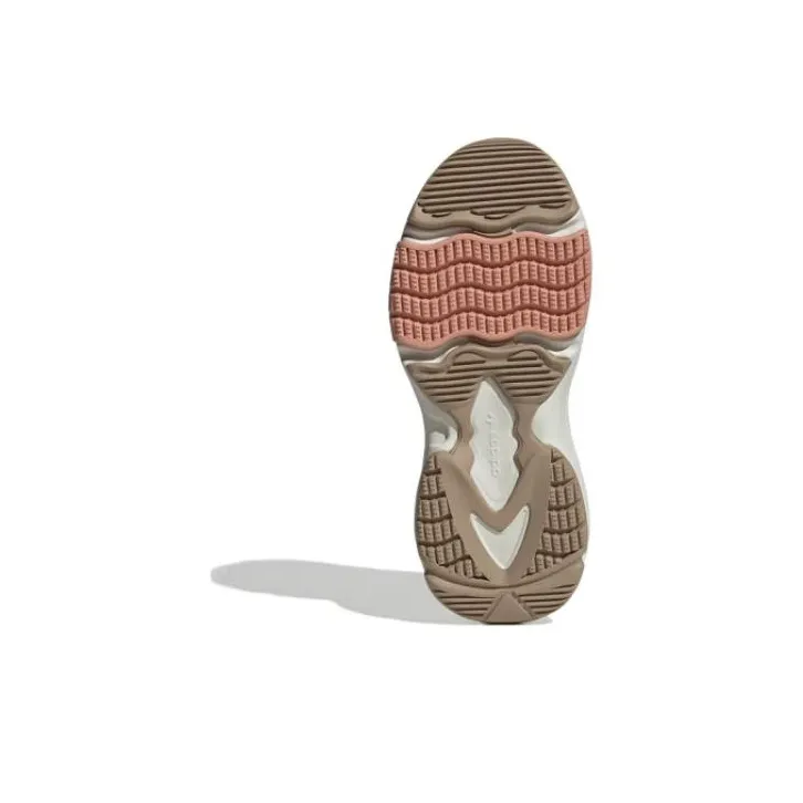 Adidas Originals OZGAIA Anti Slip Wear Resistant Low Top Chunky Sneakers Women's Beige Pink-4