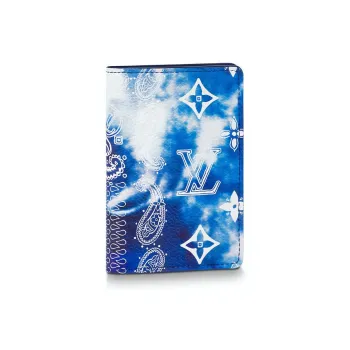 LOUIS VUITTON Pocket Organiser Monogram Bandana Bleached Blue