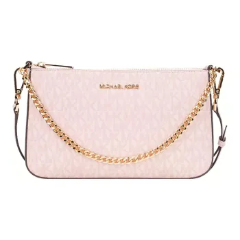 MICHAEL KORS Jet Set Travel Leather Handbag Shoulder Bag Crossbody Bag Medium Size Women's Pink
