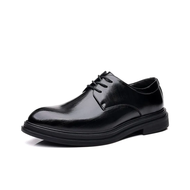 Batotem Dress Shoes Men Low Top Black/Brown-0