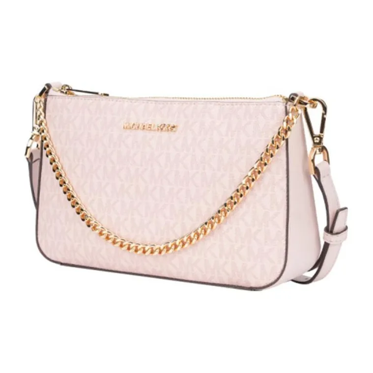 MICHAEL KORS Jet Set Travel Leather Handbag Shoulder Bag Crossbody Bag Medium Size Women's Pink-1