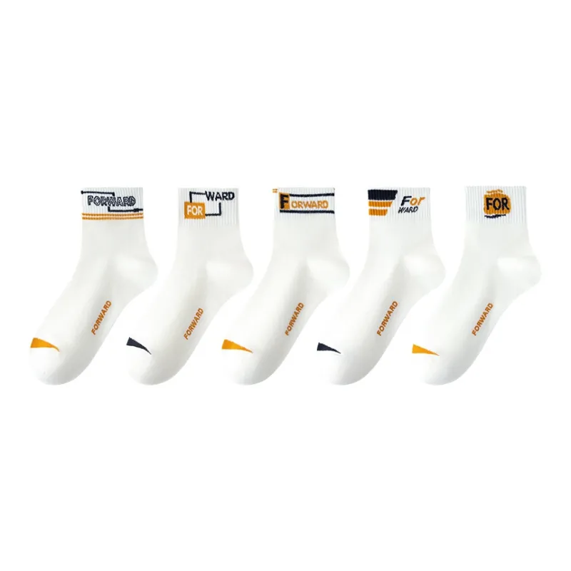 MIIOW Mid Calf Socks Unisex 5 Pack-12