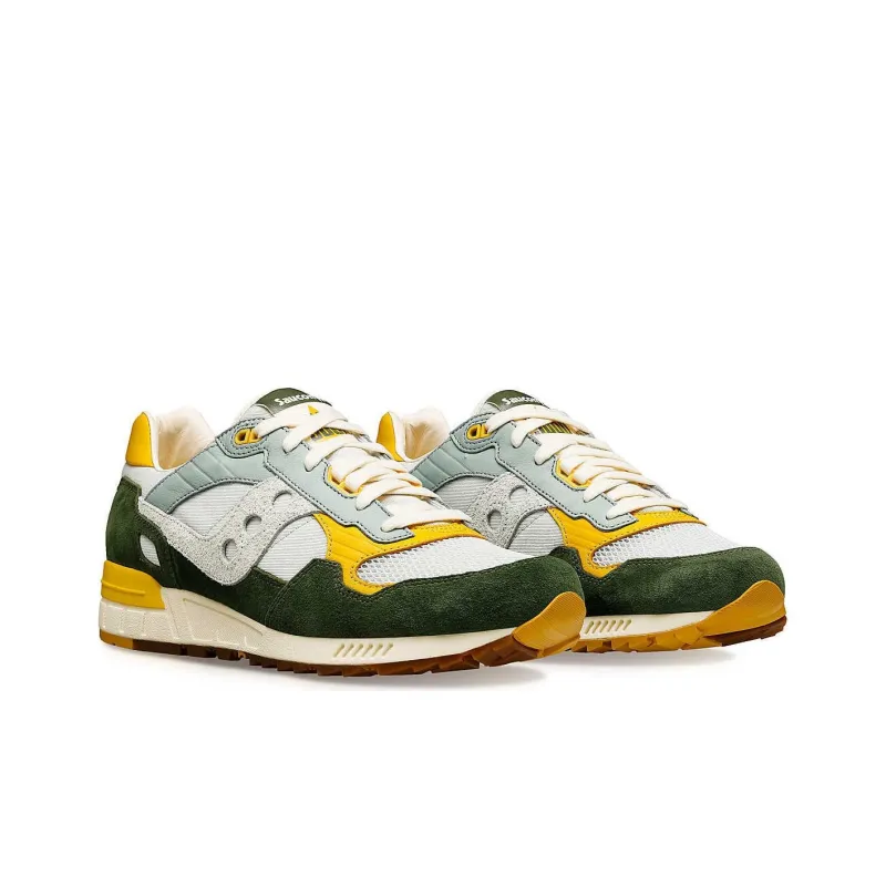 Saucony Shadow 5000 Premium Light Grey Green Yellow-2