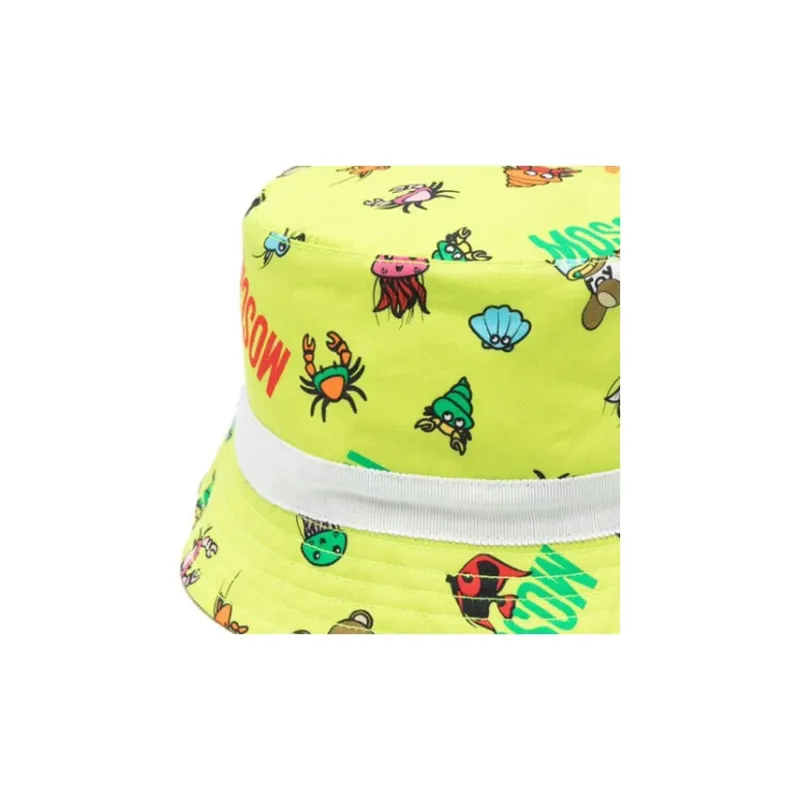 MOSCHINO Teddy Bear Cotton Bucket Hat-2