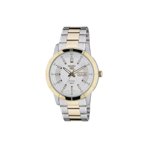 SEIKO Automatic Mechanical Movement Stainless Steel Strap Watch Men's Watch White Dial