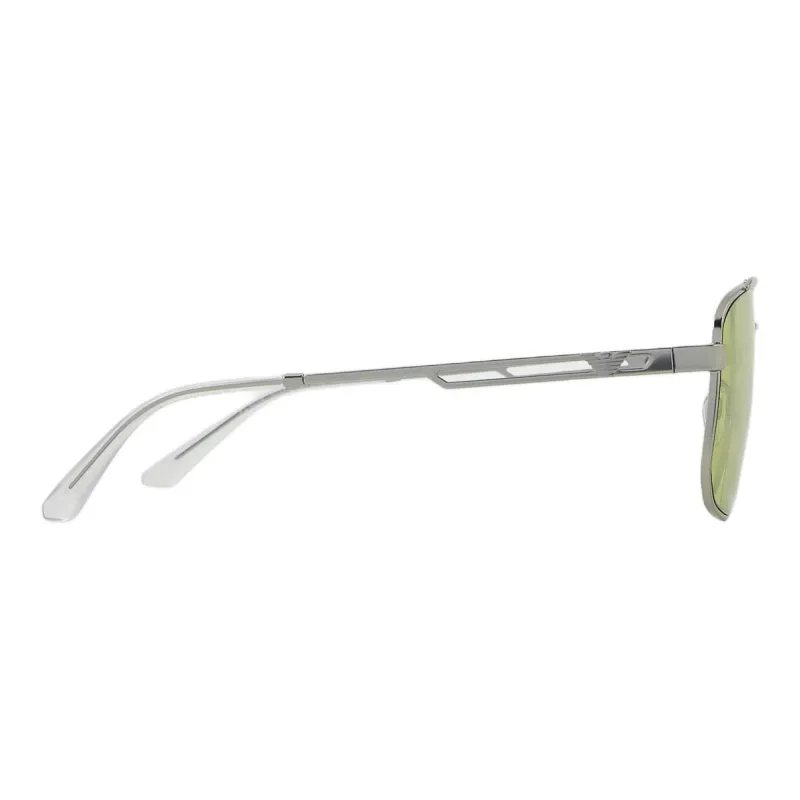 EMPORIO ARMANI Metal Aviator Sunglasses Men's Silver-2
