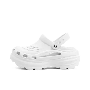 GOTO Bibo Clogs Women's Iridescent White