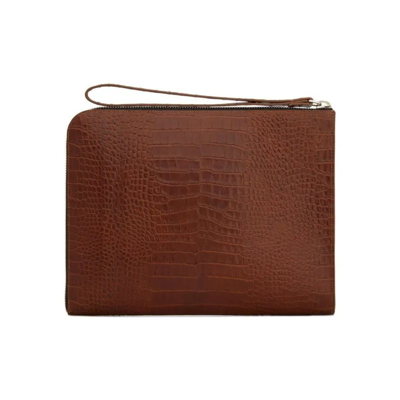 Giuseppe Zanotti/GZ Leather Clutch Men's Brown-2