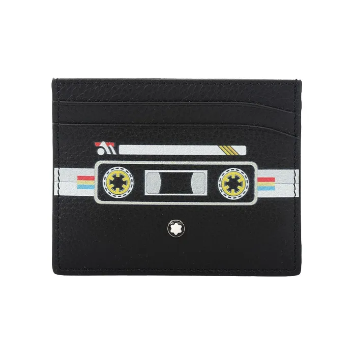 MONTBLANC Meisterstuck Leather Card Holder Card Holder Men's Black-0