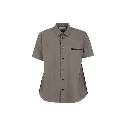 Sacai Shirts Men Gray