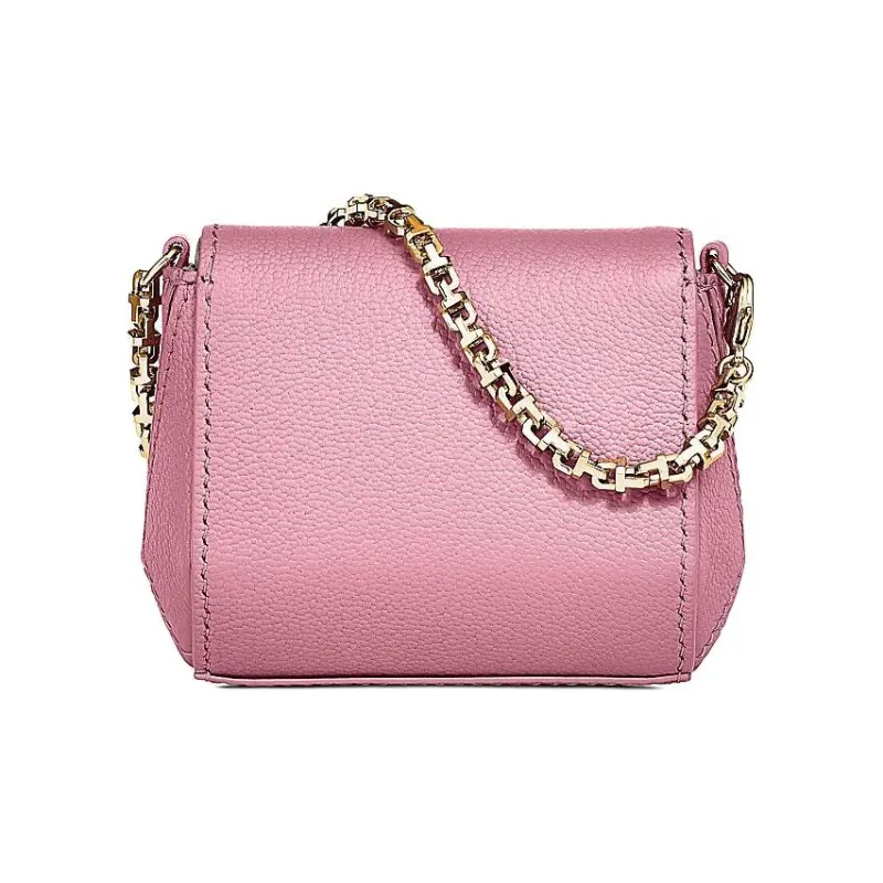 TIFFANY & CO. Tiffany T Leather Handbag Nano Women's Morganite Pink-2