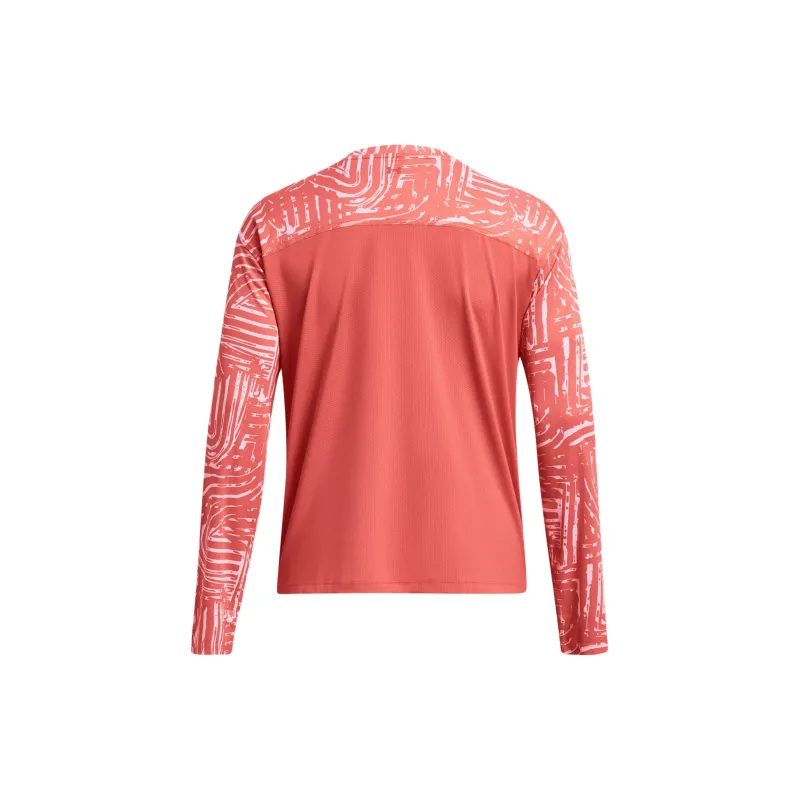 Under Armour UA Fish Pro Chill T-Shirt Women's Orange Red-1