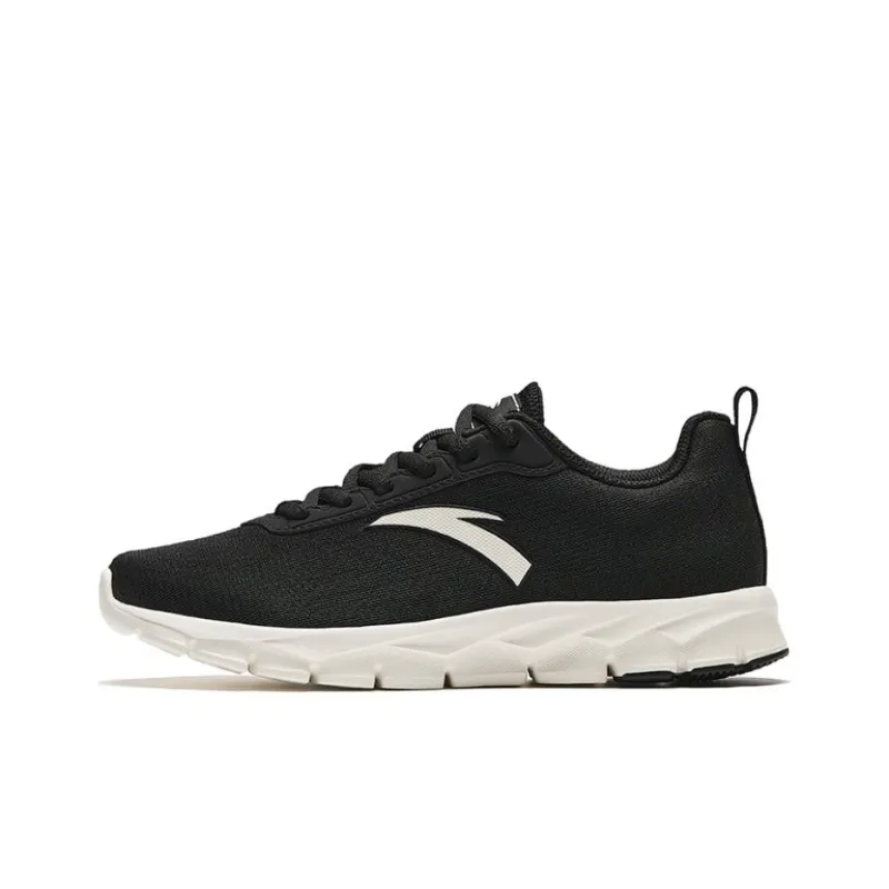 Anta Abrasion Resistant Low Top Mesh Women's Black White-0
