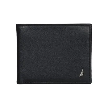 NAUTICA Leather Wallet Men's Pure Black