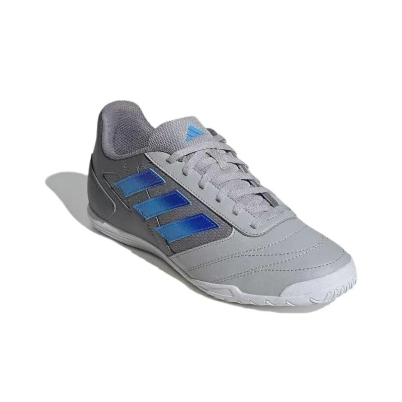 Adidas Super Sala II Abrasion Resistant Breathable Soccer Shoes Men's Gray-2
