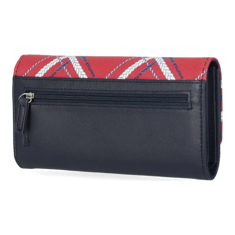 NAUTICA Polyvinyl Chloride Wallet Women's Maritime Red And Orange-2