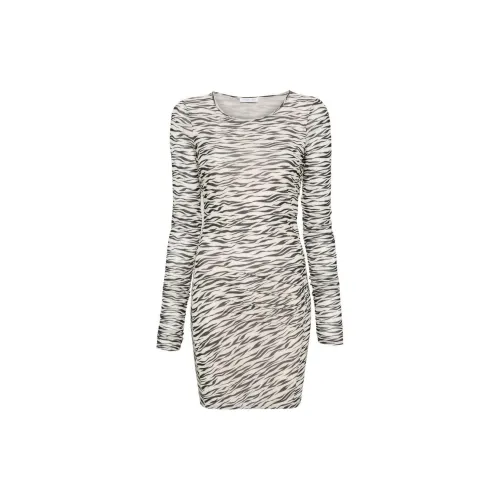 Patrizia Pepe Zebra-print Mesh Minidress