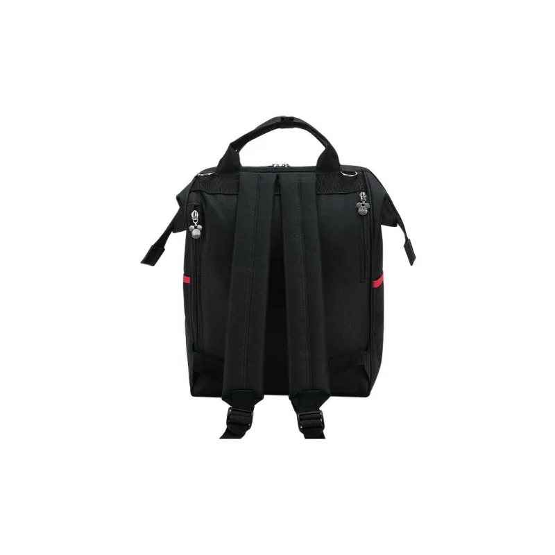 Disney Fabric Mommy Bag Backpack Regular Unisex Black Red-1