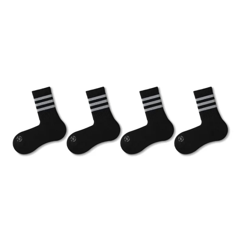 FUGEER Mid-Calf Socks Men's 4 Pack-30