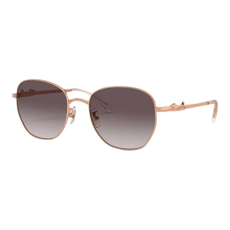 COACH Irregular Shape Sunglasses Women's Gold-0