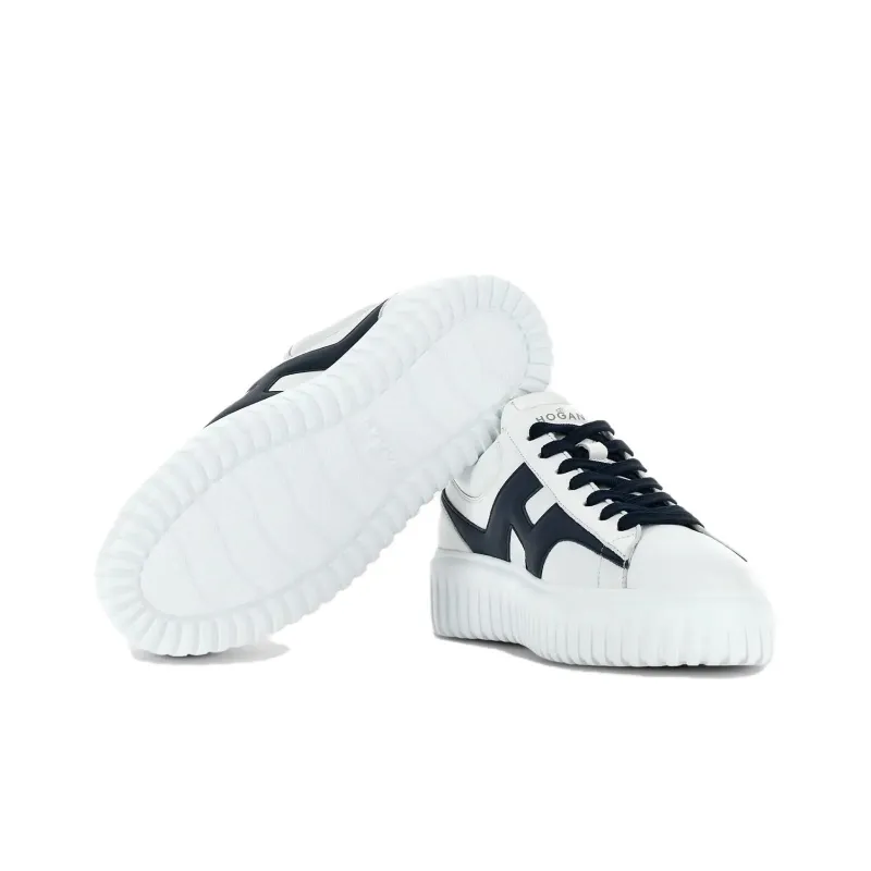 HOGAN H-Stripes Leather Sneakers-4