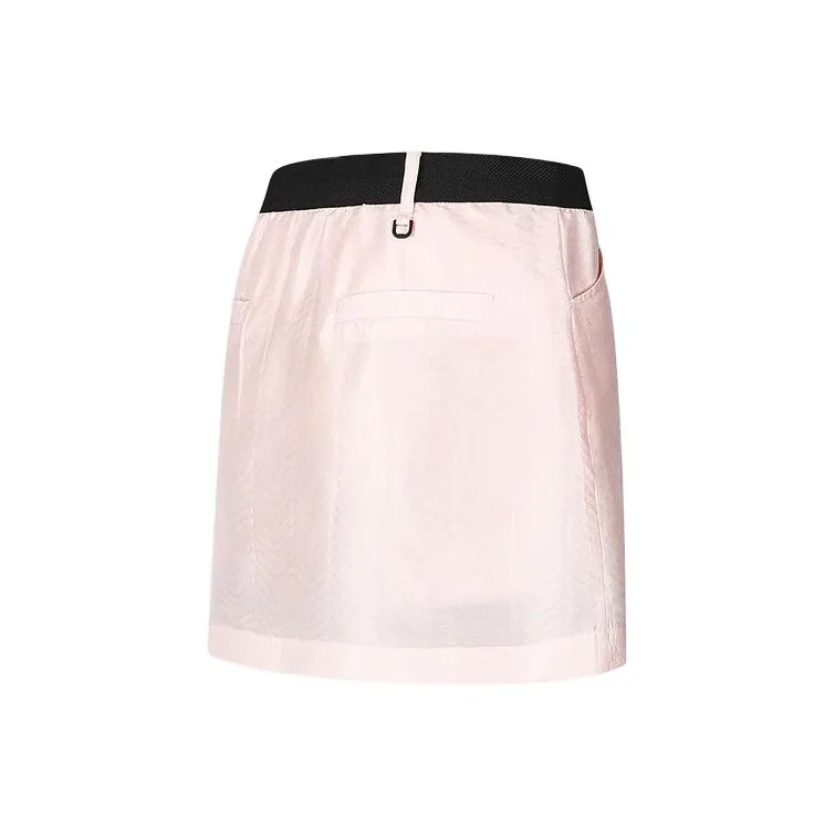 FILA Golf Series Denim Short Skirts Women's Sweet Pink-1