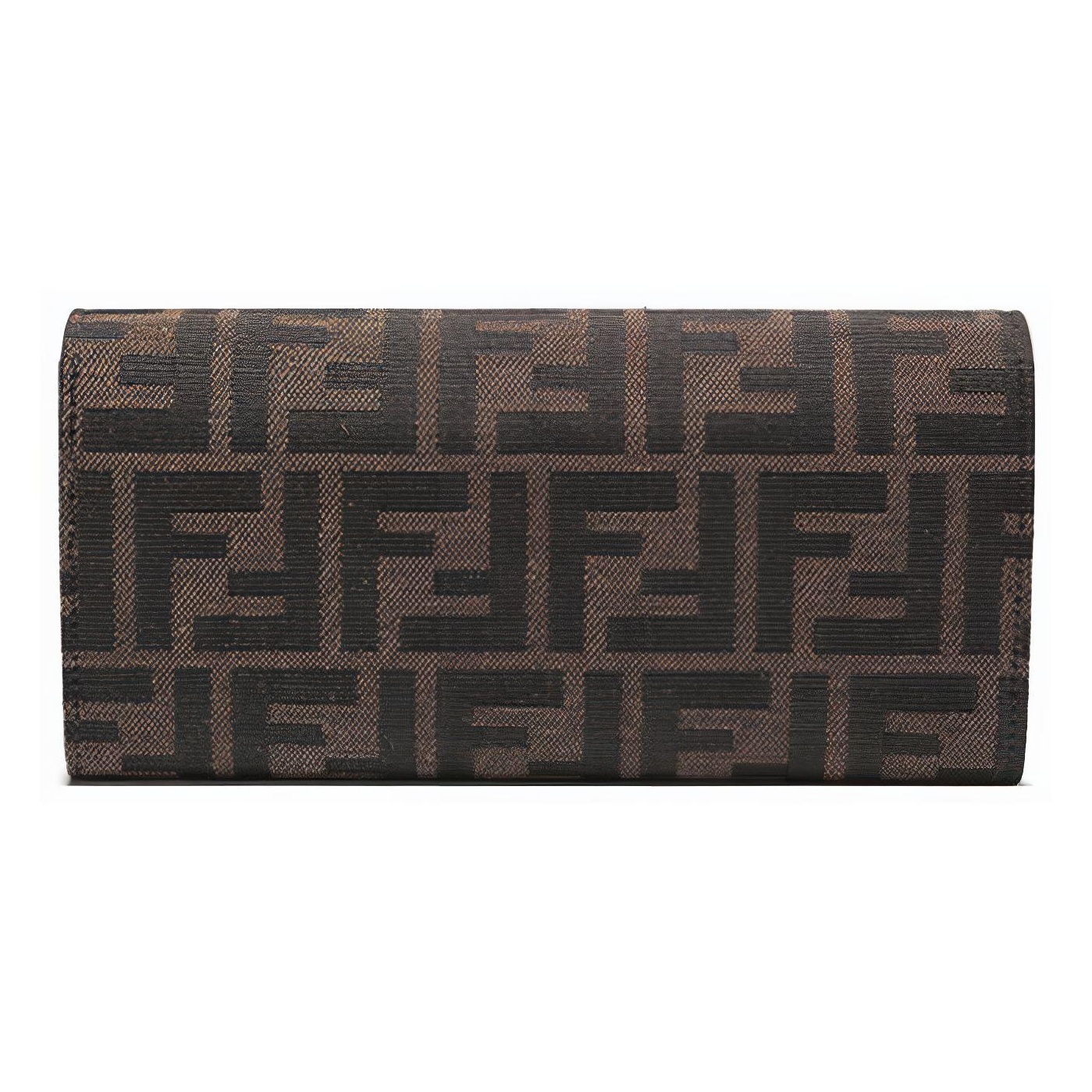 FENDI Canvas With Leather Small Square Bag Chain Wallet