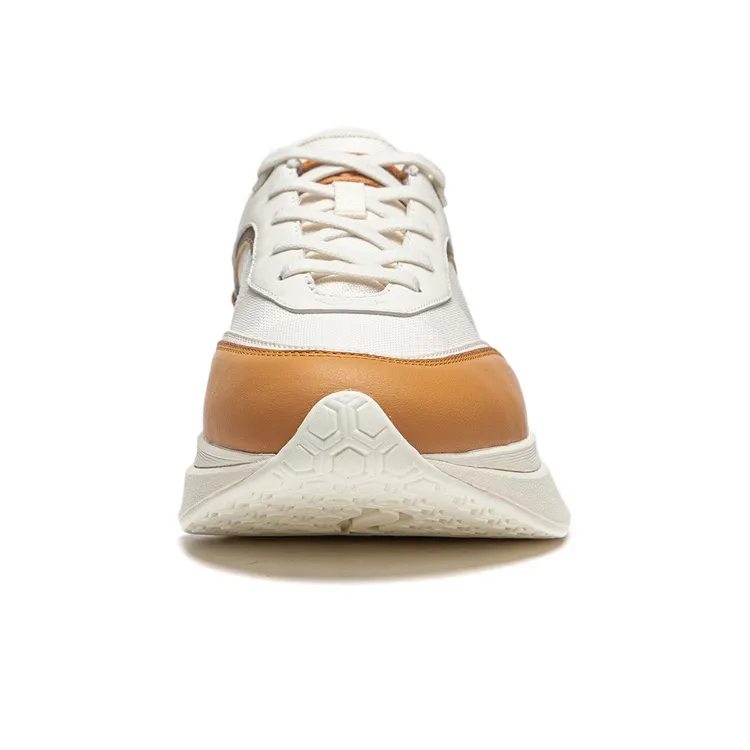 LI NING 1990 Dimensity Cushioning Wear Resistant Low Top Running Shoes Men's White Black Brown-4