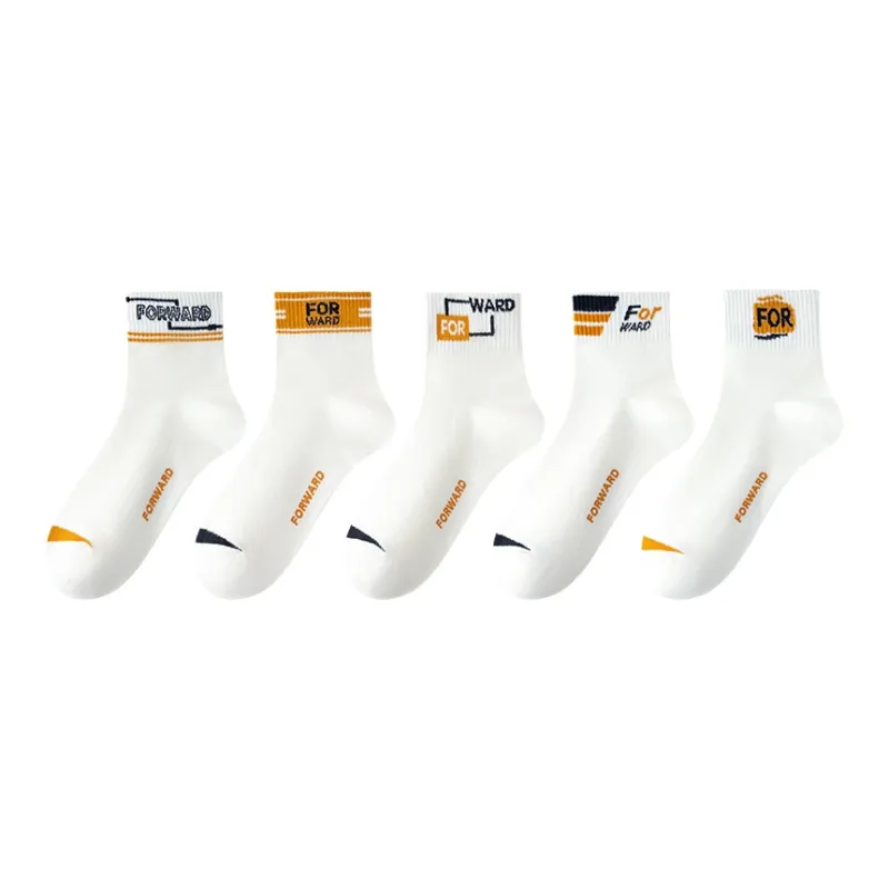 MIIOW Mid Calf Socks Unisex 5 Pack-6
