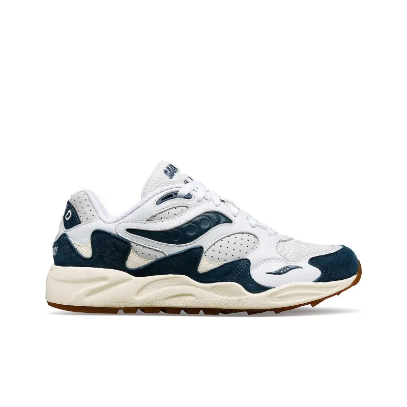 saucony Grid Shadow 2 'Ivy Prep - White Navy'-1