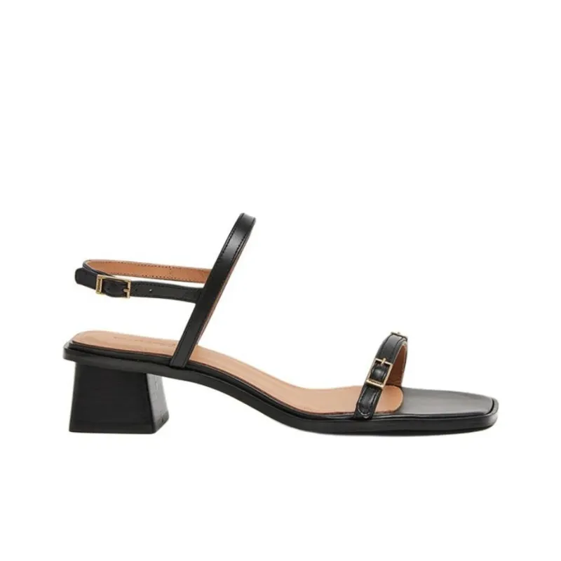 FLATTERED Strap Sandals 4.7cm Women's Black-1