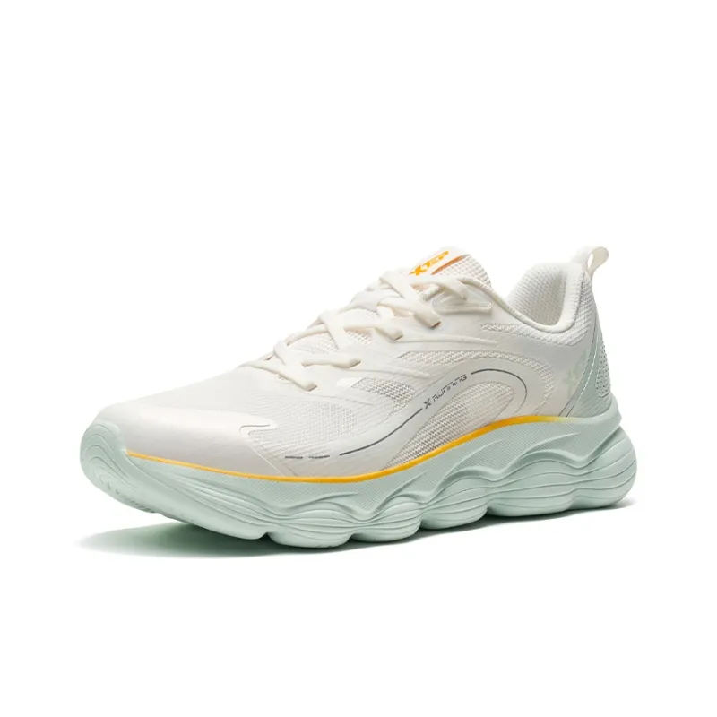 XTEP Tigger Shoes Cushioning And Breathable Low Top Running Shoes Men's Sail White/Sea Foam Green-2