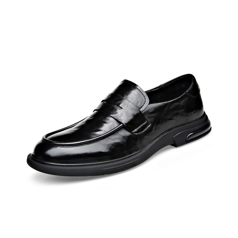 GZZ Men's Casual Shoes Men Low Top Black/Brown-1
