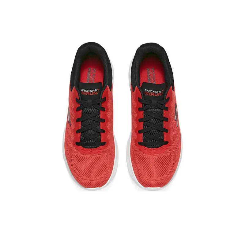 Skechers Anti Slip Wear Resistant Low Top Casual Running Shoes Men's Red Black-2