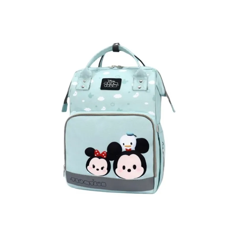 Disney Polyester Backpack Unisex Black/Red Pink Green-4