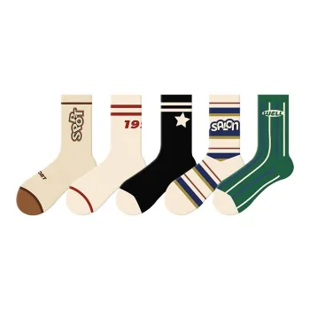 RUMEE FOR Mid-Calf Socks Unisex 5 Pack