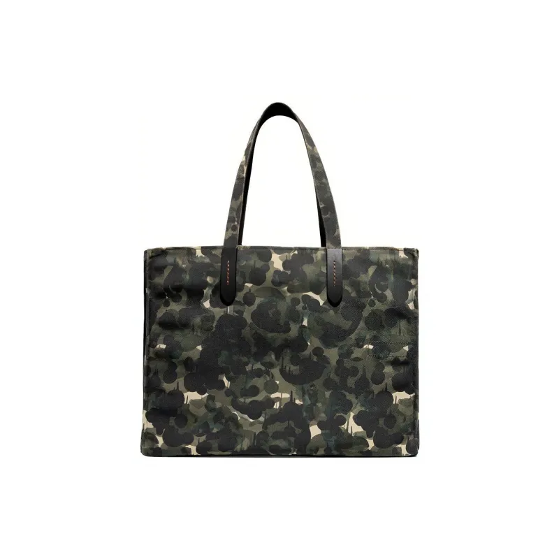 COACH Leather Tote Bag, Shopping Bag, Handbag, Shoulder Bag Unisex Camouflage-2