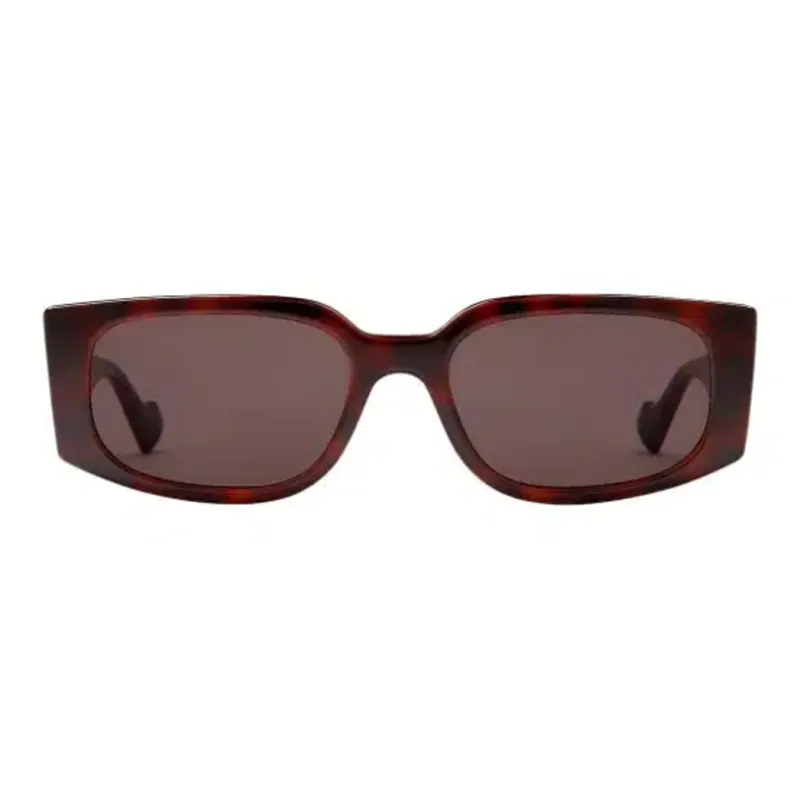 GUCCI Injection Molded Metal Irregular Shape Sunglasses Women's Red-0