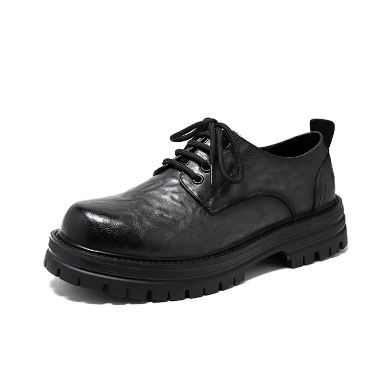 V ZERO FIVE Men's Casual Shoes Men Low Top Black/Brown/Gray/Patent Leather-6